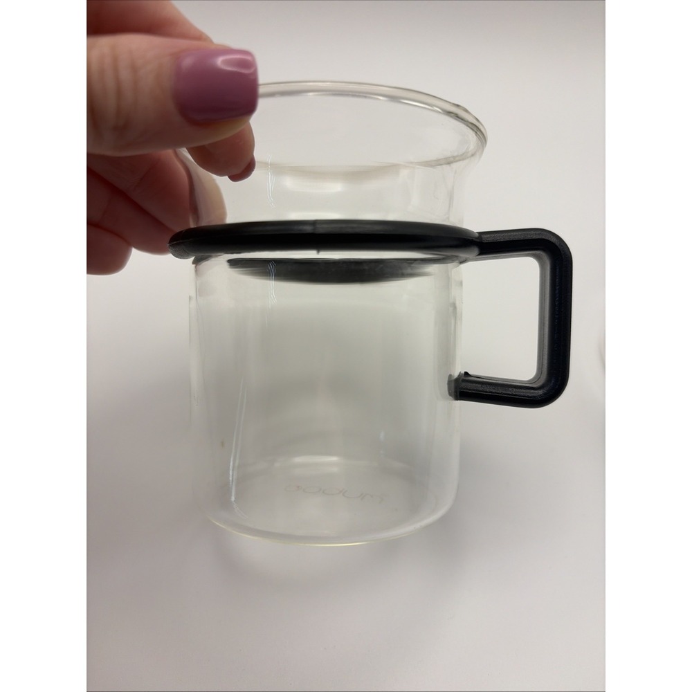 Set of 2 Vintage BODUM Picard Black Handle Espresso‎ Cups Spoons Star Trek TNG - Picture 4 of 4